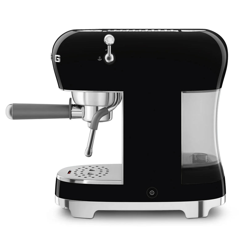 Smeg ECF02BLUK 50's style Espresso Coffee Machine With Stand Wand