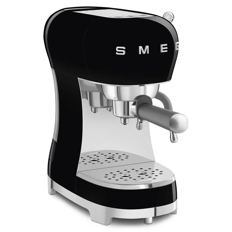 Smeg ECF02BLUK 50's style Espresso Coffee Machine With Stand Wand