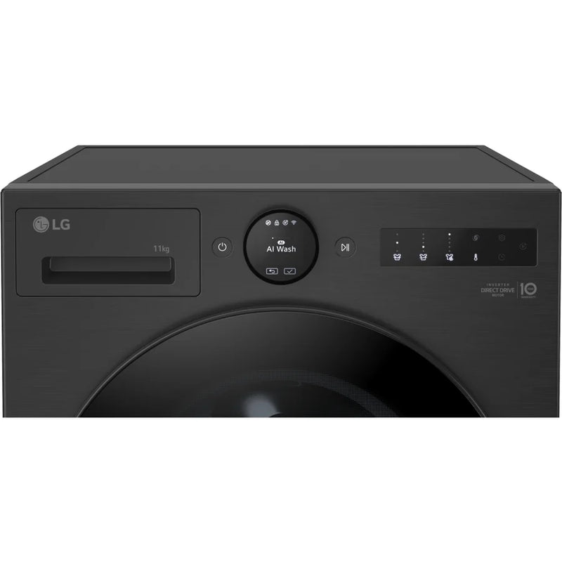 LG F4X7011TBB 11kg 1400rpm AI DD™ Washing Machine - Black [Free 5-year parts & labour warranty]