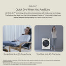 LG FDV709W DUAL Inverter Series 4 ThinQ™ 9kg Heat Pump Tumble Dryer - White