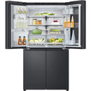 LG GMG960EVJE InstaView™ Plumbed American style fridge freezer - Matte Black [Free 5-year parts & labour guarantee]