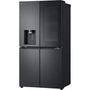 LG GMG960EVJE InstaView™ Plumbed American style fridge freezer - Matte Black [Free 5-year parts & labour guarantee]