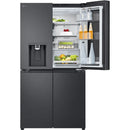 LG GMG960EVJE InstaView™ Plumbed American style fridge freezer - Matte Black [Free 5-year parts & labour guarantee]