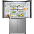 LG GML960PYFE NatureFresh™ Plumbed Multi 4-door American fridge freezer - Silver [free 5-year parts & labour guarantee]