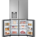 LG GML960PYFE NatureFresh™ Plumbed Multi 4-door American fridge freezer - Silver [free 5-year parts & labour guarantee]