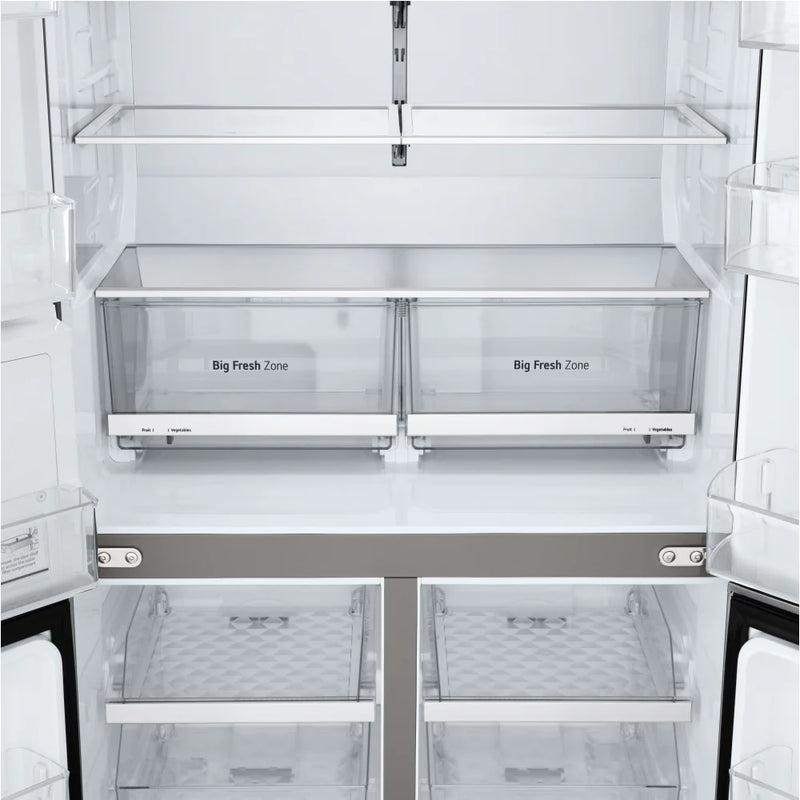 LG GML960PYFE NatureFresh™ Plumbed Multi 4-door American fridge freezer - Silver [free 5-year parts & labour guarantee]