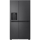 LG GSLC40EPPE Plumbed American style fridge freezer - Black Steel
