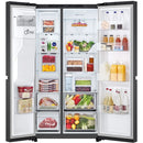 LG GSLC41EPPE Non-Plumbed Ice & Water NatureFresh American style fridge freezer - Black