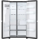 LG GSLC41EPPE Non-Plumbed Ice & Water NatureFresh American style fridge freezer - Black