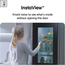 LG GSXE80EVE InstaView™ Plumbed Ice&Water Fridge Freezer - Black