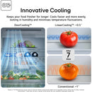 LG GSXE80EVE InstaView™ Plumbed Ice&Water Fridge Freezer - Black