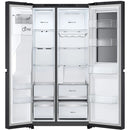 LG GSXE80EVE InstaView™ Plumbed Ice&Water Fridge Freezer - Black