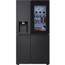 LG GSXE80EVE InstaView™ Plumbed Ice&Water Fridge Freezer - Black