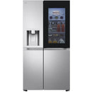 LG GSXE90BSAD InstaView™ Door-in-Door American Style Fridge Freezer - Brushed Steel [free 5-year parts & labour guarantee]*contact store for price*