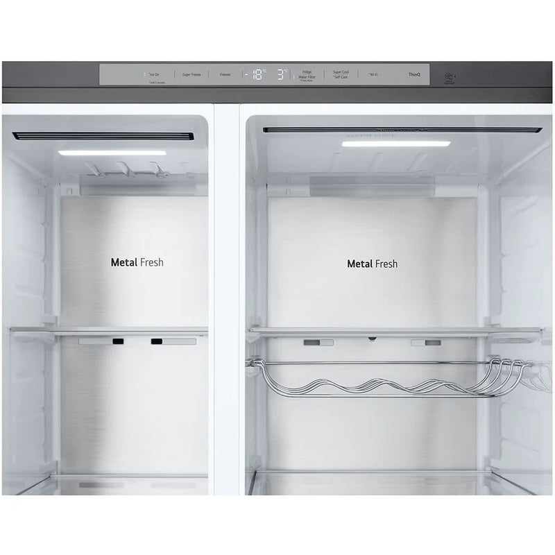 LG GSXE90BSAD InstaView™ Door-in-Door American Style Fridge Freezer - Brushed Steel [free 5-year parts & labour guarantee]*contact store for price*