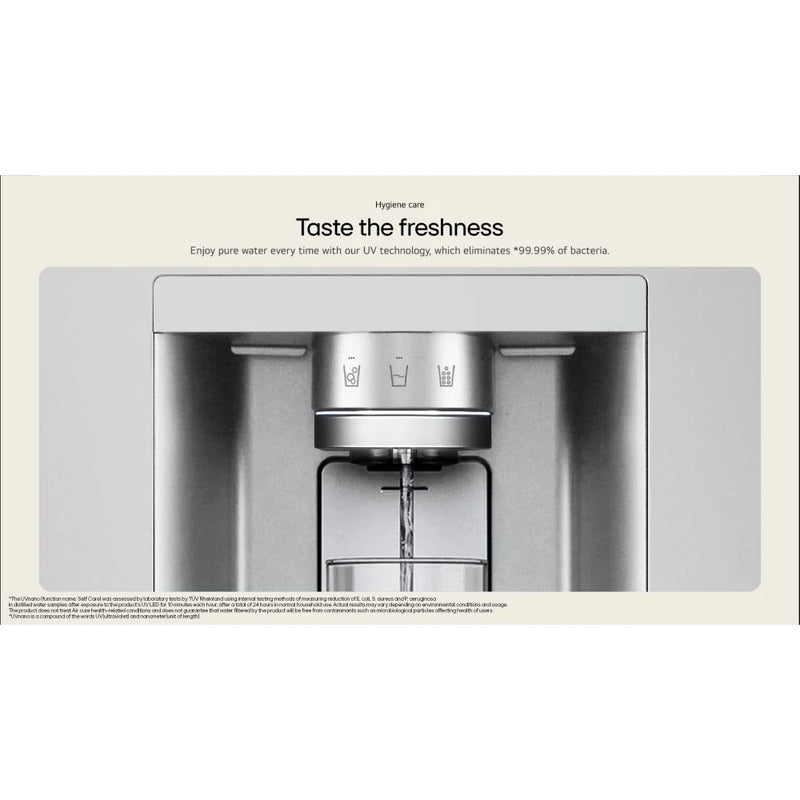 LG GSXE90BSAD InstaView™ Door-in-Door American Style Fridge Freezer - Brushed Steel [free 5-year parts & labour guarantee]*contact store for price*