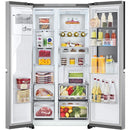 LG GSXE90BSAD InstaView™ Door-in-Door American Style Fridge Freezer - Brushed Steel [free 5-year parts & labour guarantee]*contact store for price*