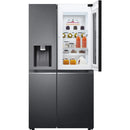LG InstaView GSXV91MCAE Door-In-Door Non-Plumbed American style fridge freezer - Matte Black [free 5-year parts & labour guarantee]