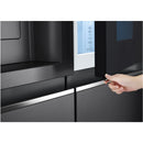 LG InstaView GSXV91MCAE Door-In-Door Non-Plumbed American style fridge freezer - Matte Black [free 5-year parts & labour guarantee]