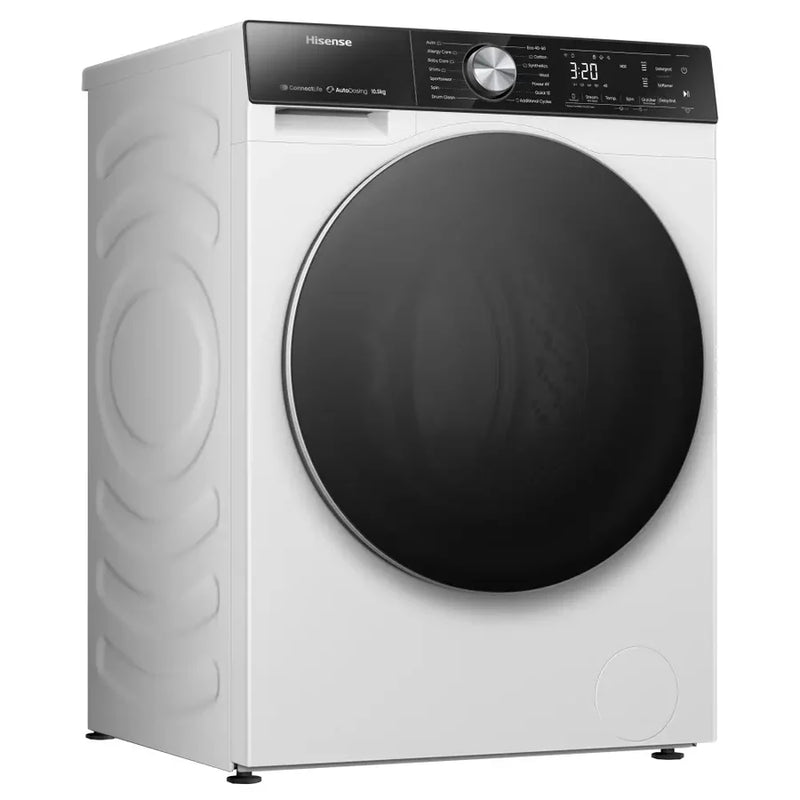 Hisense WF5S1045BW Auto Dosing 10.5kg 1400 Spin Washing Machine *£30 Cashback*