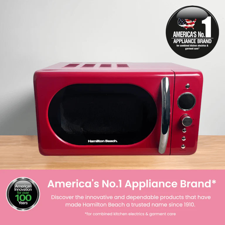 Hamilton Beach HB70H20R 20 litre 700 W Retro microwave - Red*contact store for price*
