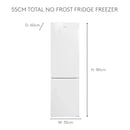 Haden HFF253W Total No Frost 60/40 Fridge Freezer - White