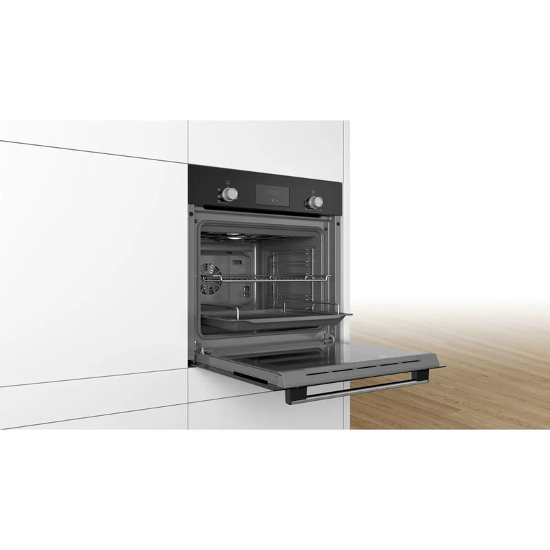 Bosch HHF113BA0B Serie 2 Built In Electric Single Oven - Black