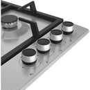 Beko HIAW64225SX 60cm 4 Burner Gas Hob - Stainless Steel