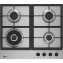 Beko HIAW64225SX 60cm 4 Burner Gas Hob - Stainless Steel