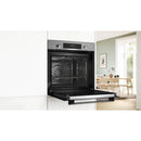 Bosch HQA574BS3B Series 4 Steam Pyrolytic cleaning built-in single oven - stainless steel