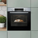 Bosch HQA574BS3B Series 4 Steam Pyrolytic cleaning built-in single oven - stainless steel