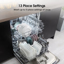 Hisense HS622E90BUK Hi4 13-place Freestanding Dishwasher - Black