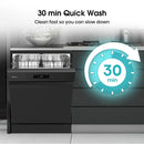 Hisense HS622E90BUK Hi4 13-place Freestanding Dishwasher - Black