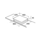 CDA HVG970SS 90cm 5 Burner Gas Hob