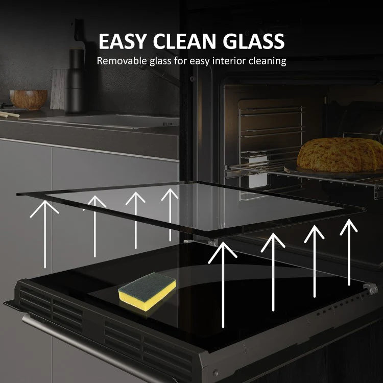 Haier HWO60SM2F5XH 60cm Wifi Single Smart Oven - Stainless Steel