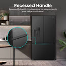 Hisense RF815N4SEFE PureFlat Plumbed American style fridge freezer - Black Stainless Steel