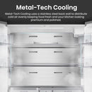 Hisense RF815N4SEFE PureFlat Plumbed American style fridge freezer - Black Stainless Steel