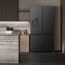 Hisense RF815N4SEFE PureFlat Plumbed American style fridge freezer - Black Stainless Steel