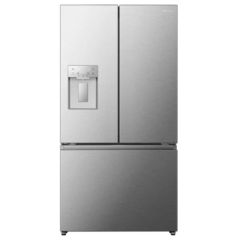 Hisense RF815N4SESE Plumbed French style American Fridge Freezer - Stainless Steel