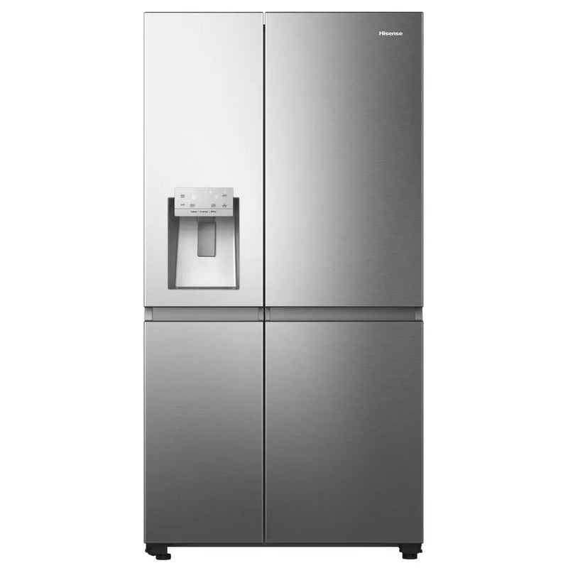 Hisense RS818N4IIE Plumbed Ice&Water American Fridge Freezer - Premium stainless steel