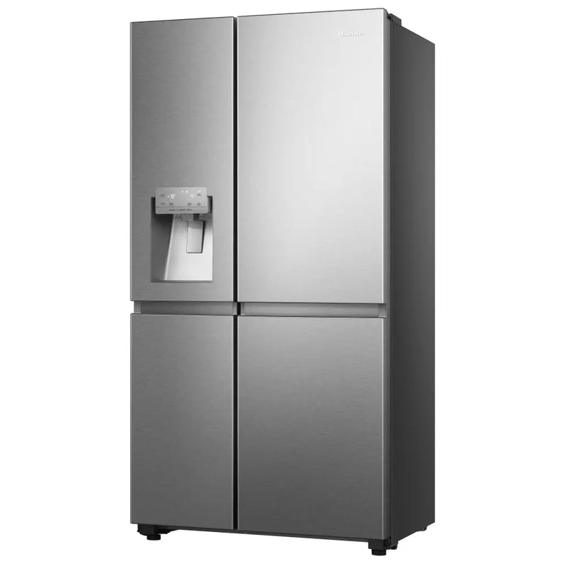 Hisense RS818N4IIE Plumbed Ice&Water American Fridge Freezer - Premium stainless steel