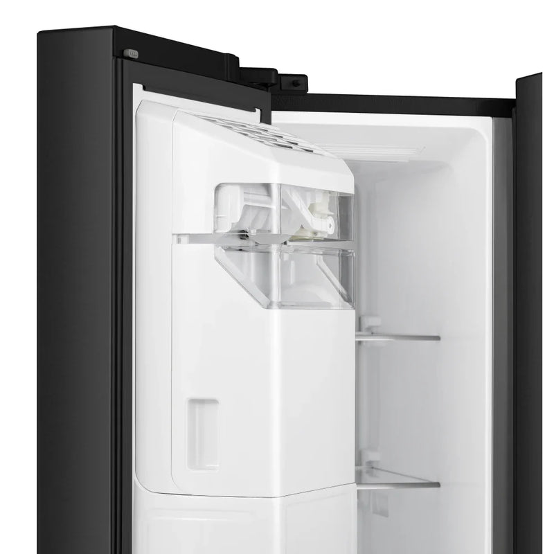 Hisense RS818N4TFE Non-Plumbed Ice & Water American Style Fridge Freezer - Premium Black