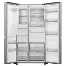 Hisense RS818N4TIE Non-Plumbed American Fridge Freezer - Premium stainless steel