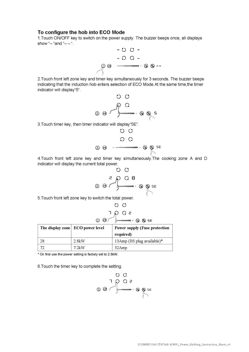 Culina ICONFECO60 - 60cm Flexizone induction hob [2-Year parts & labour guarantee]*contact store for price*