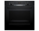 Bosch HQA574BB3B Series 4 Steam Pyrolytic cleaning built-in single oven - Black