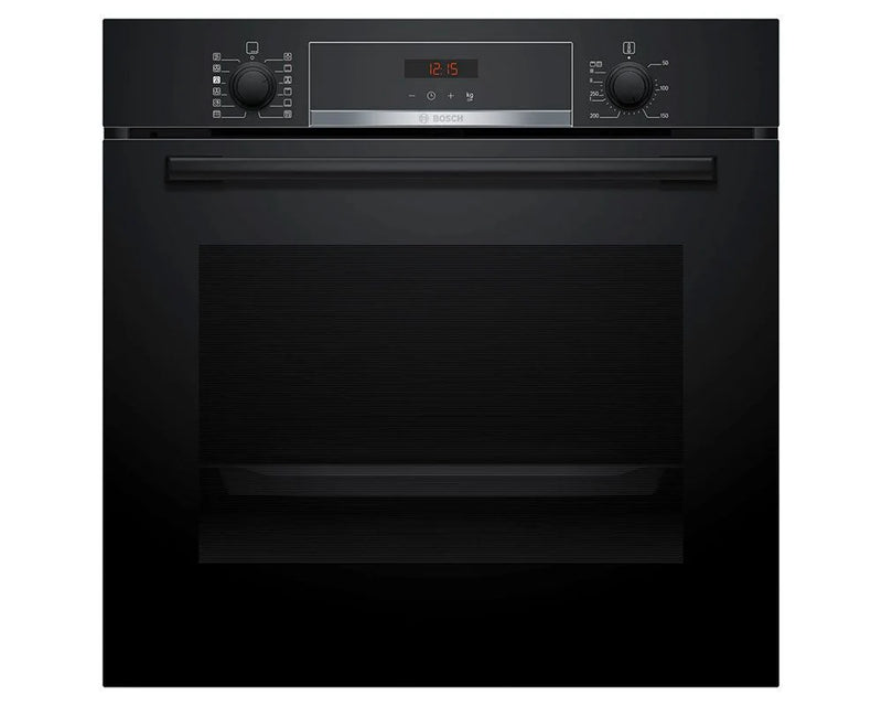 Bosch HQA574BB3B Series 4 Steam Pyrolytic cleaning built-in single oven - Black