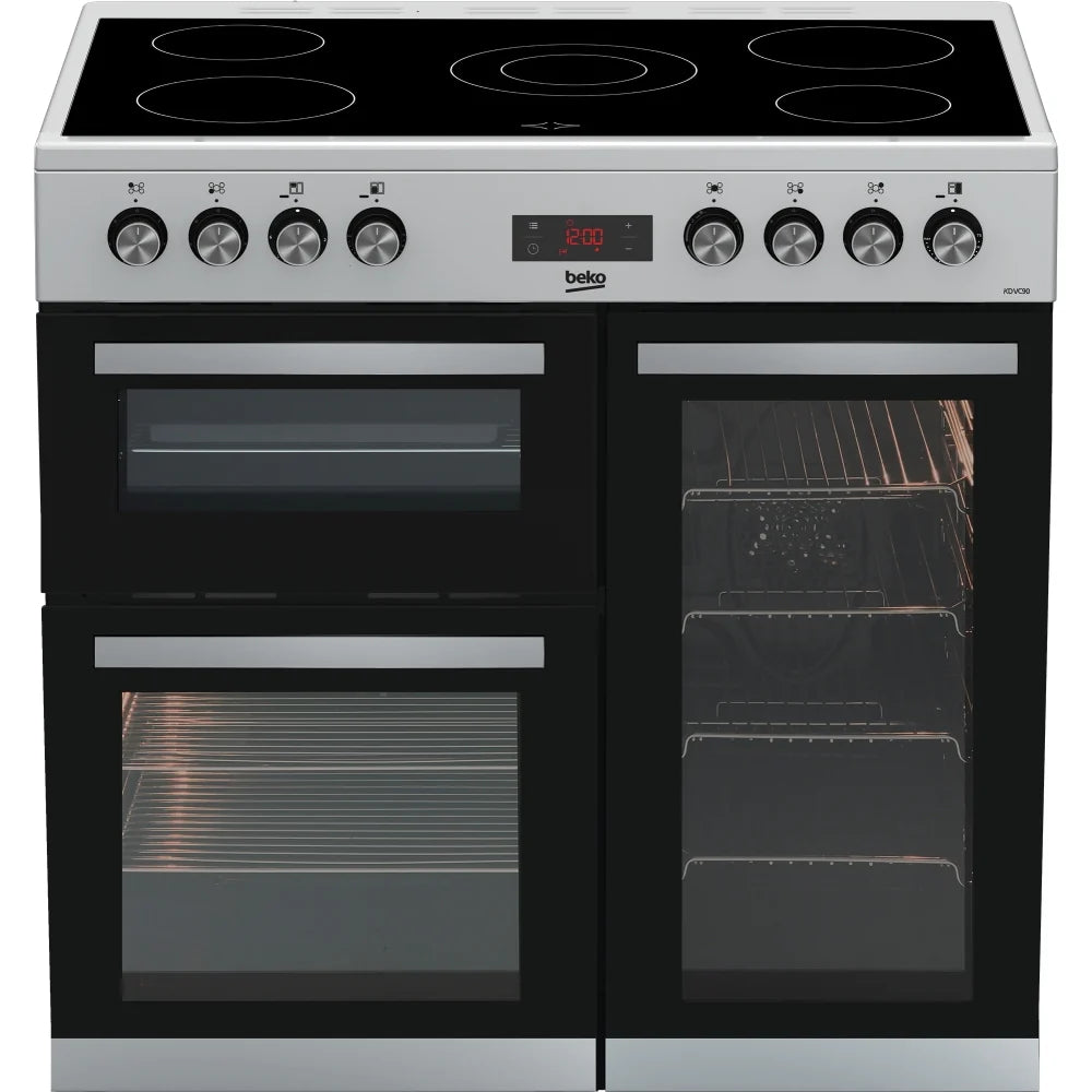 Beko KDVC90X 90cm Ceramic Range Cooker - Stainless Steel