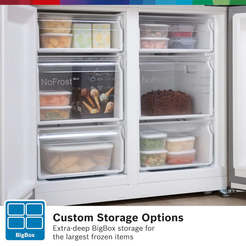 Bosch KFN96VPEAG Series 4 Total No Frost French door Fridge Freezer - Brushed steel anti-fingerprint*contact store for price*