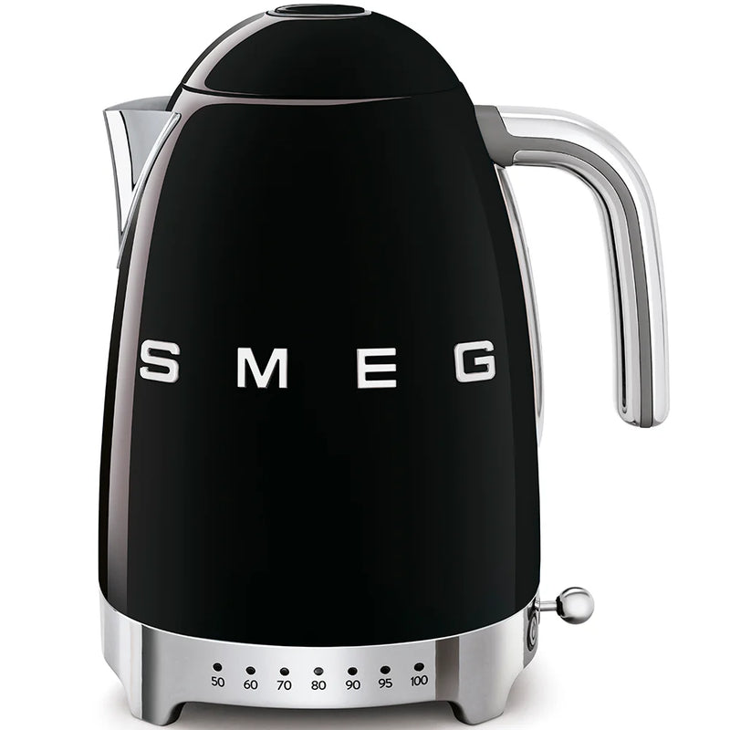 Smeg KLF04BLUK Variable temperature 50s style kettle - Black