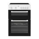 Beko KTC611W 60cm Twin Cavity Ceramic Cooker - White*contact store for price